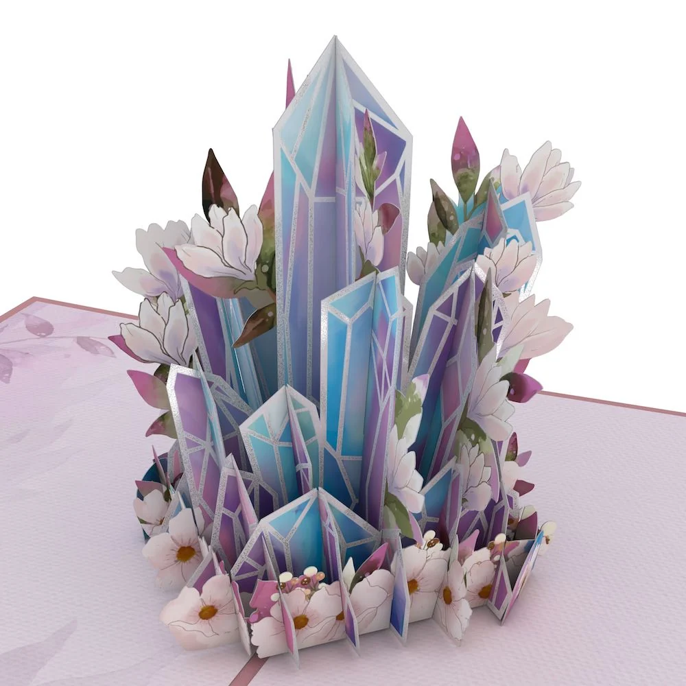Lovepop Good Vibes Crystals Birthday Pop-Up Card and Cancer Zodiac Sentiment Set - Image 3
