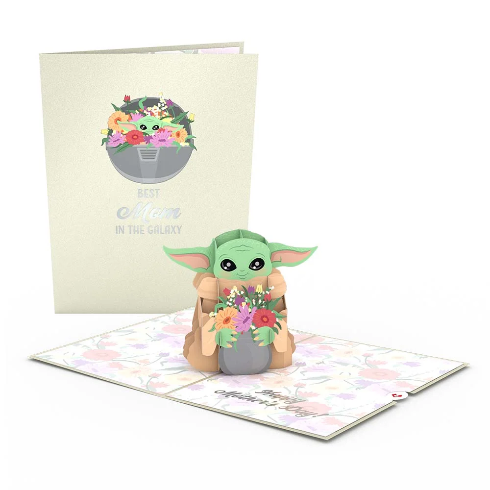Lovepop Star Wars The Mandalorian Grogu Mother’s Day Pop-Up Card Vase