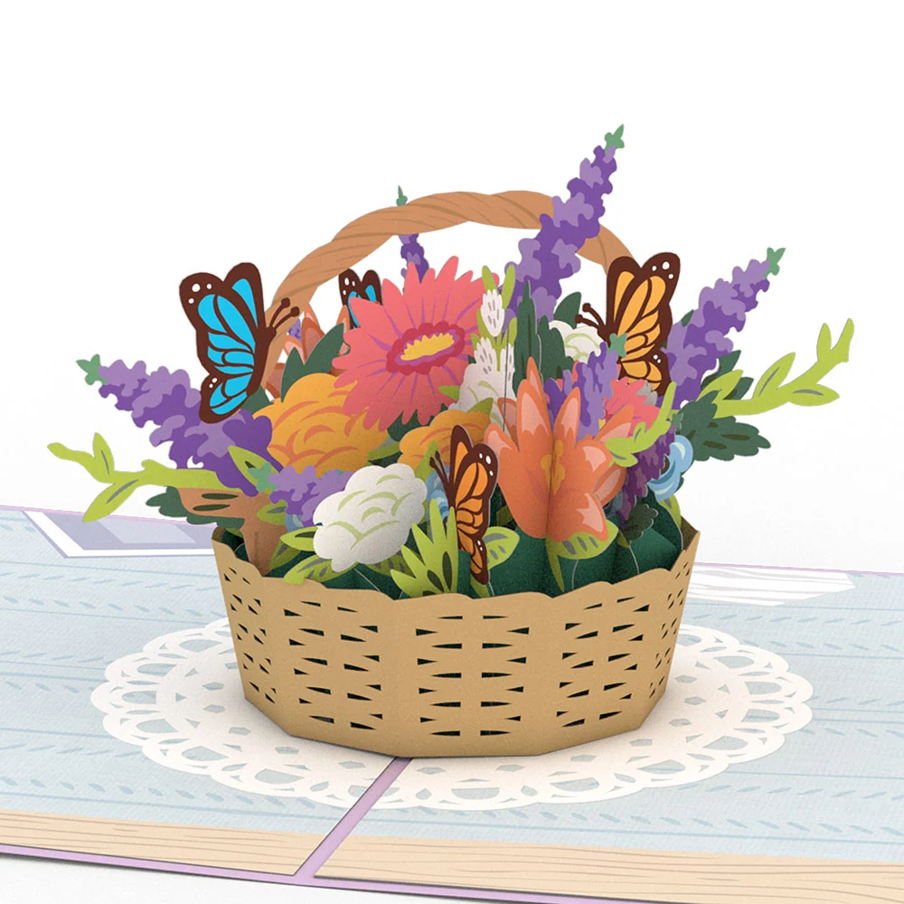 Lovepop Flower Basket Pop-Up Card - Image 2