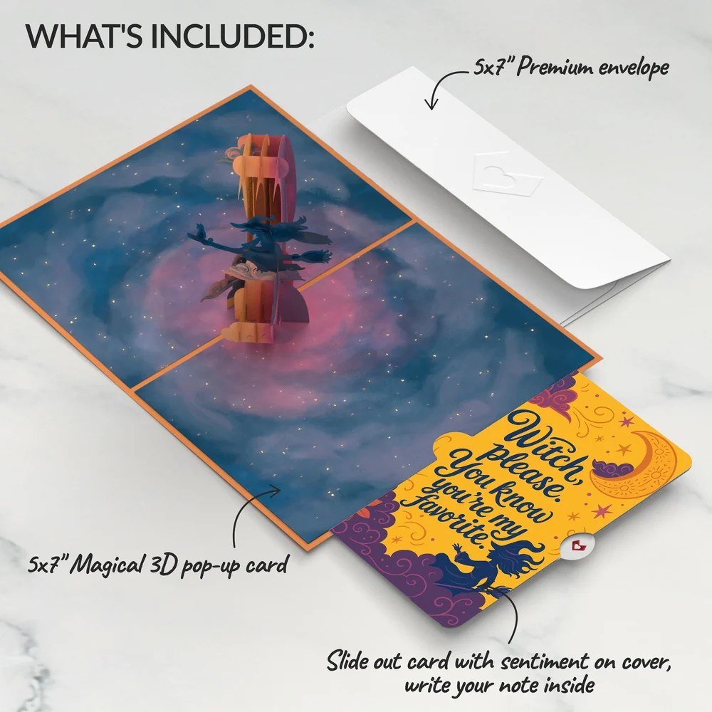 Lovepop Halloween Witch Pop-Up Card and Sentiment Set - Image 2
