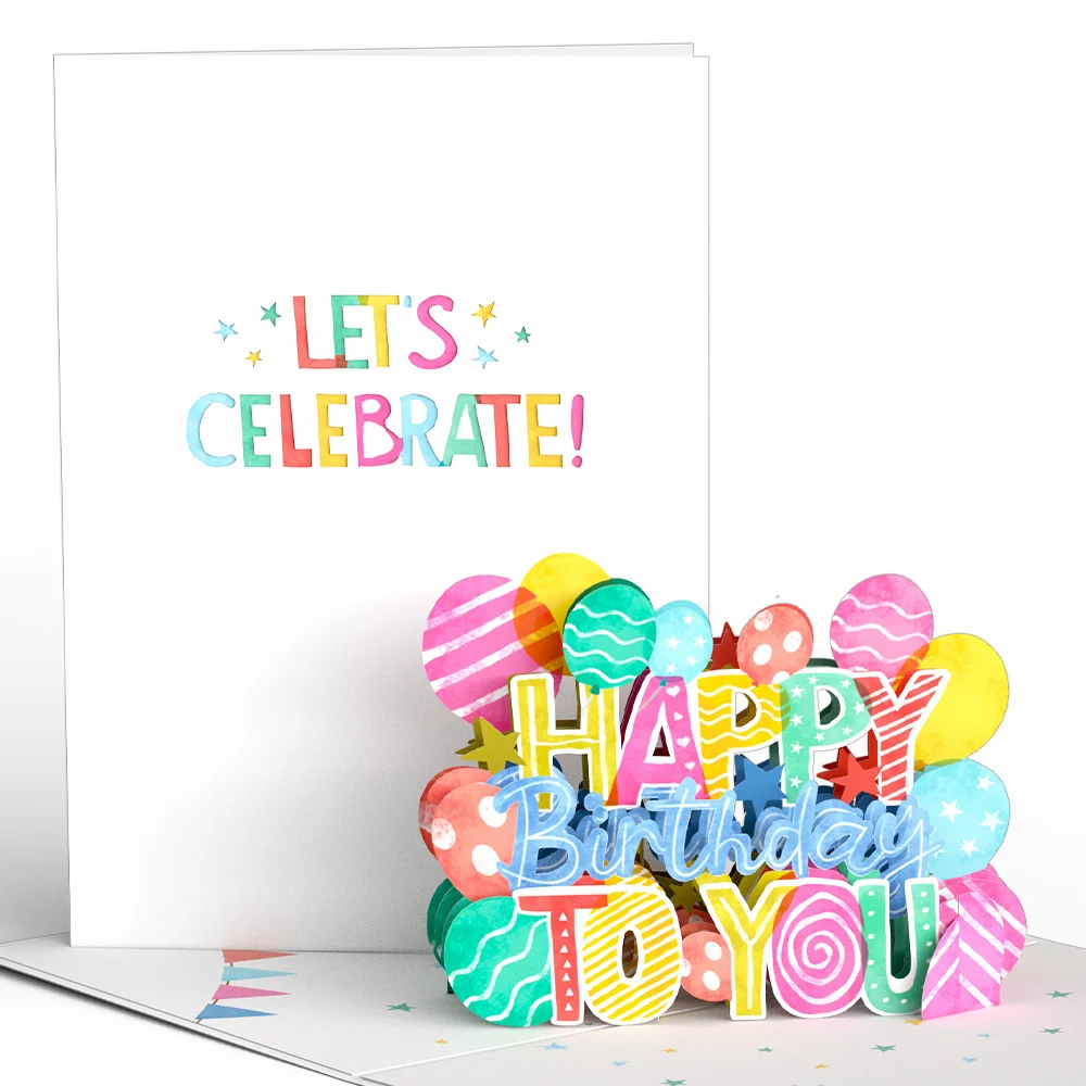 Lovepop Let's Celebrate Birthday Pop-Up Card