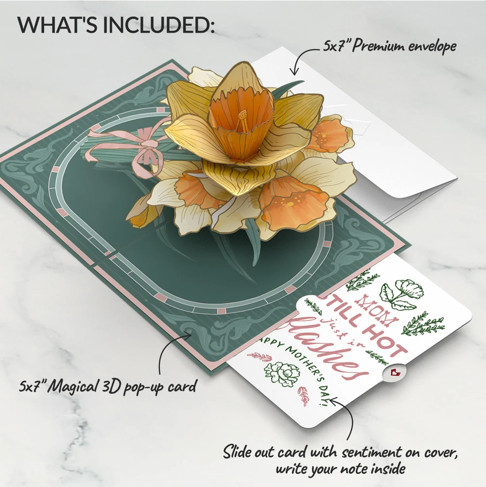 Lovepop Daffodils in Bloom Mother’s Day Pop-Up Card and Playful Herb Garden Sentiment Set for Mom - Image 2