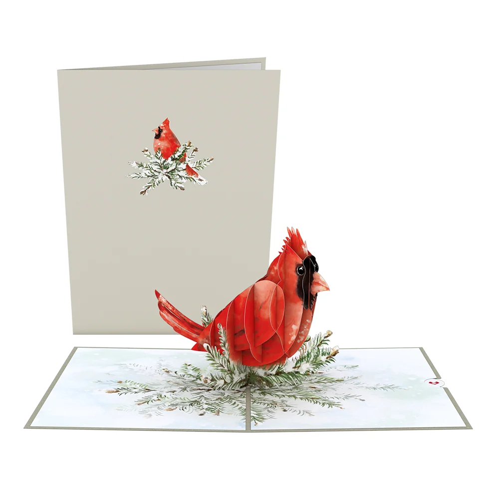 Lovepop Winter Cardinal Pop-Up Card