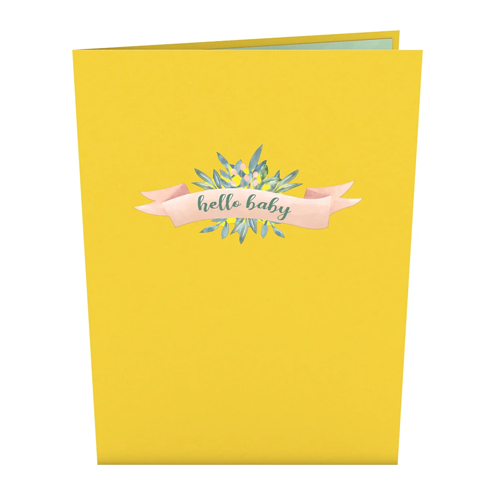 Lovepop Yellow Baby Carriage Pop-Up Card Toy - Image 4