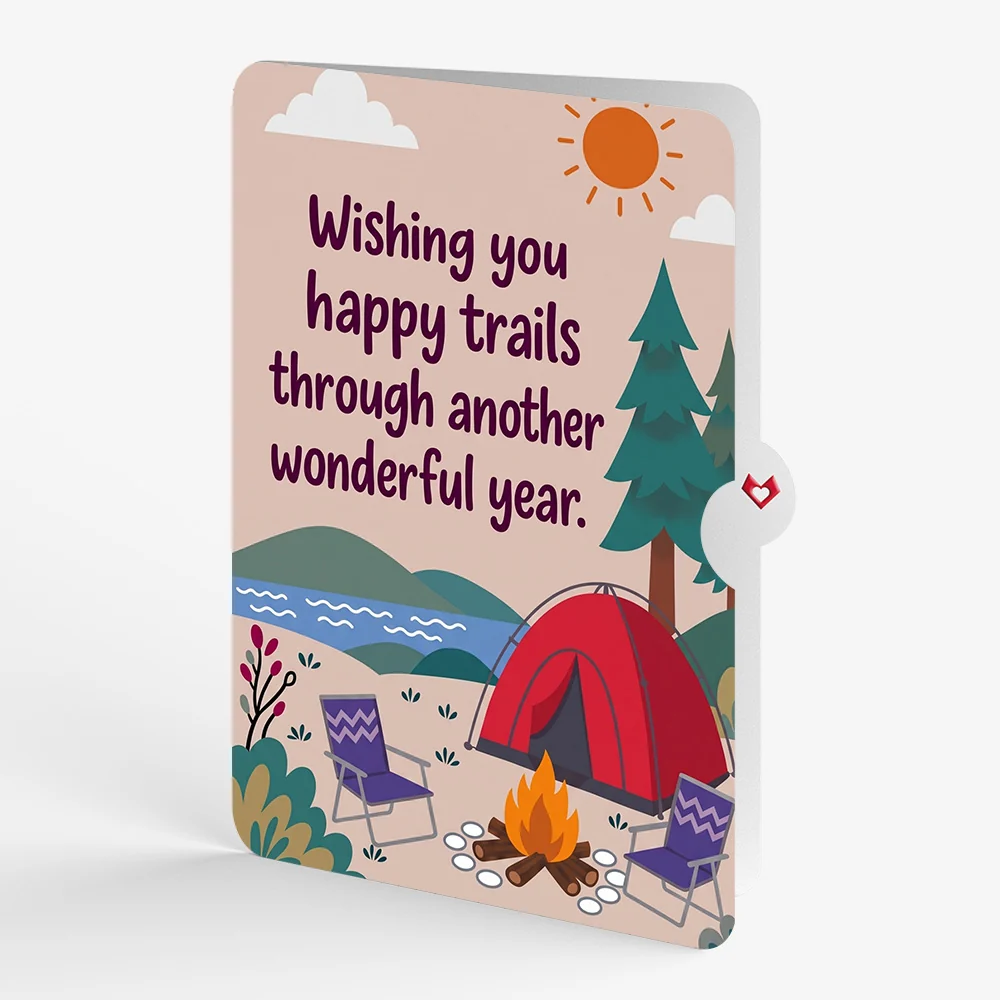 Lovepop Happy Trails Camping Trip Birthday Pop-Up Card and Sentiment Set Chair - Image 4