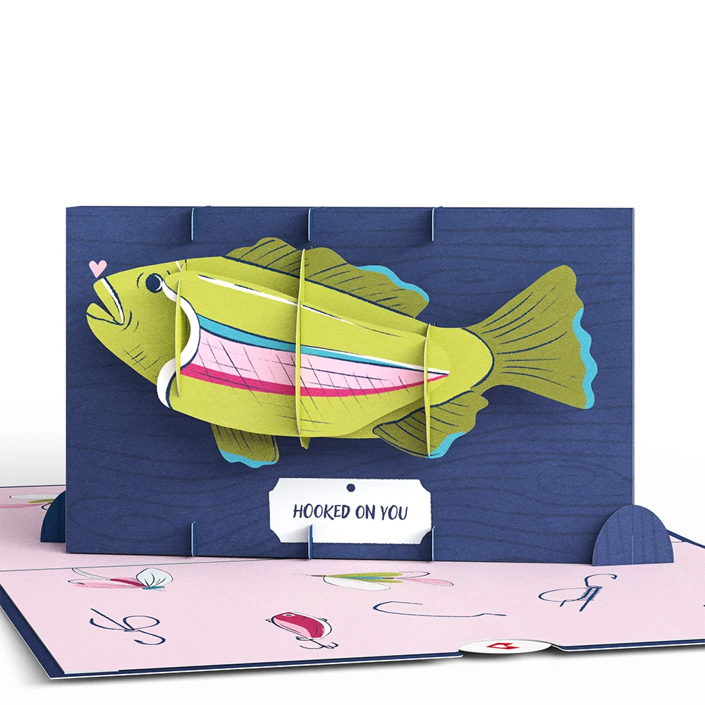 Lovepop You’re a Reel Catch Fish Pop-Up Card - Image 2