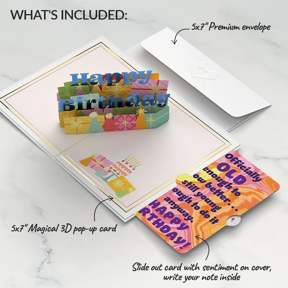Lovepop Wishing You a Happy Birthday Pop-Up Card and Sentiment Set - Image 2
