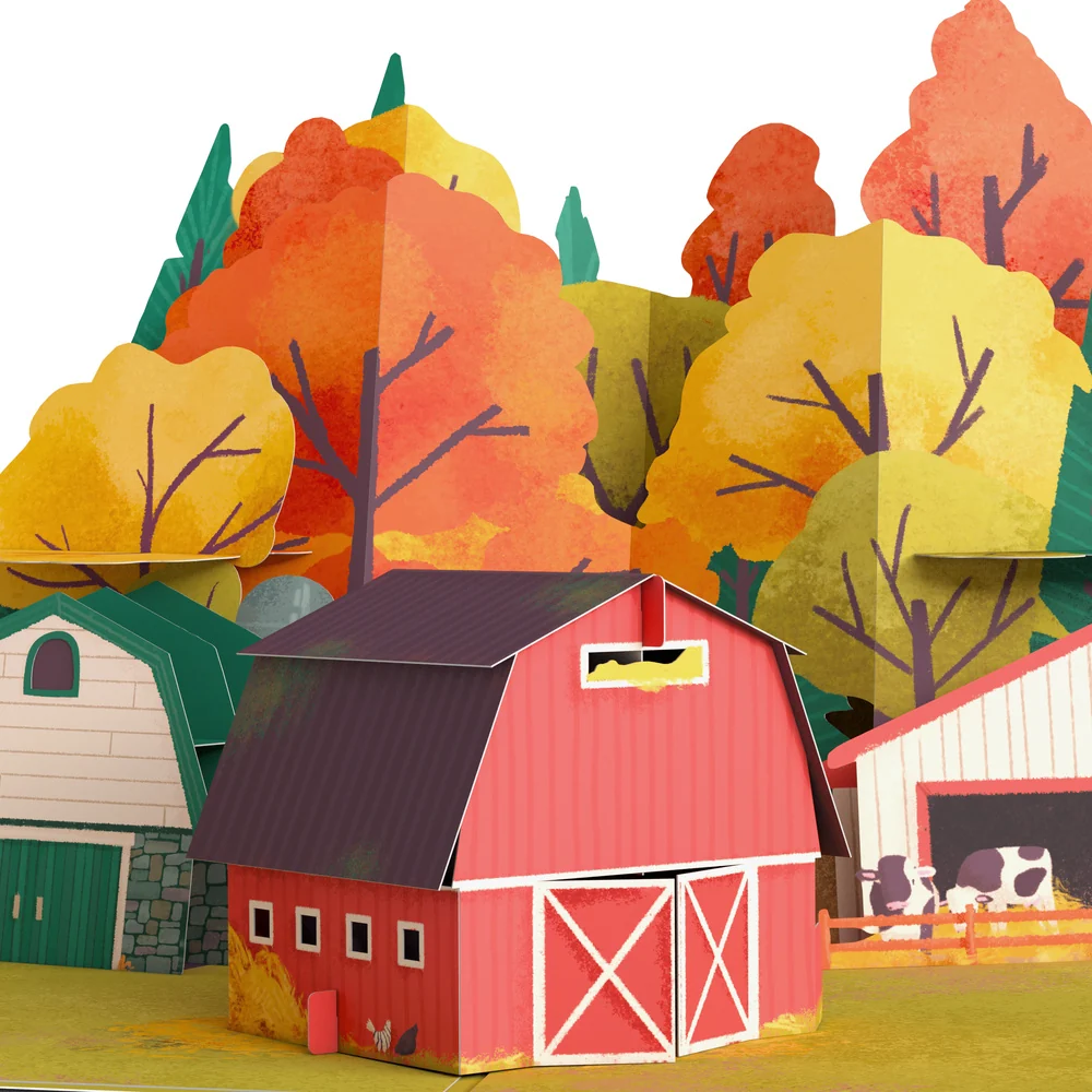 Lovepop Fall Rustic Farm Anniversary Pop-Up Card and Sentiment Set - Image 3