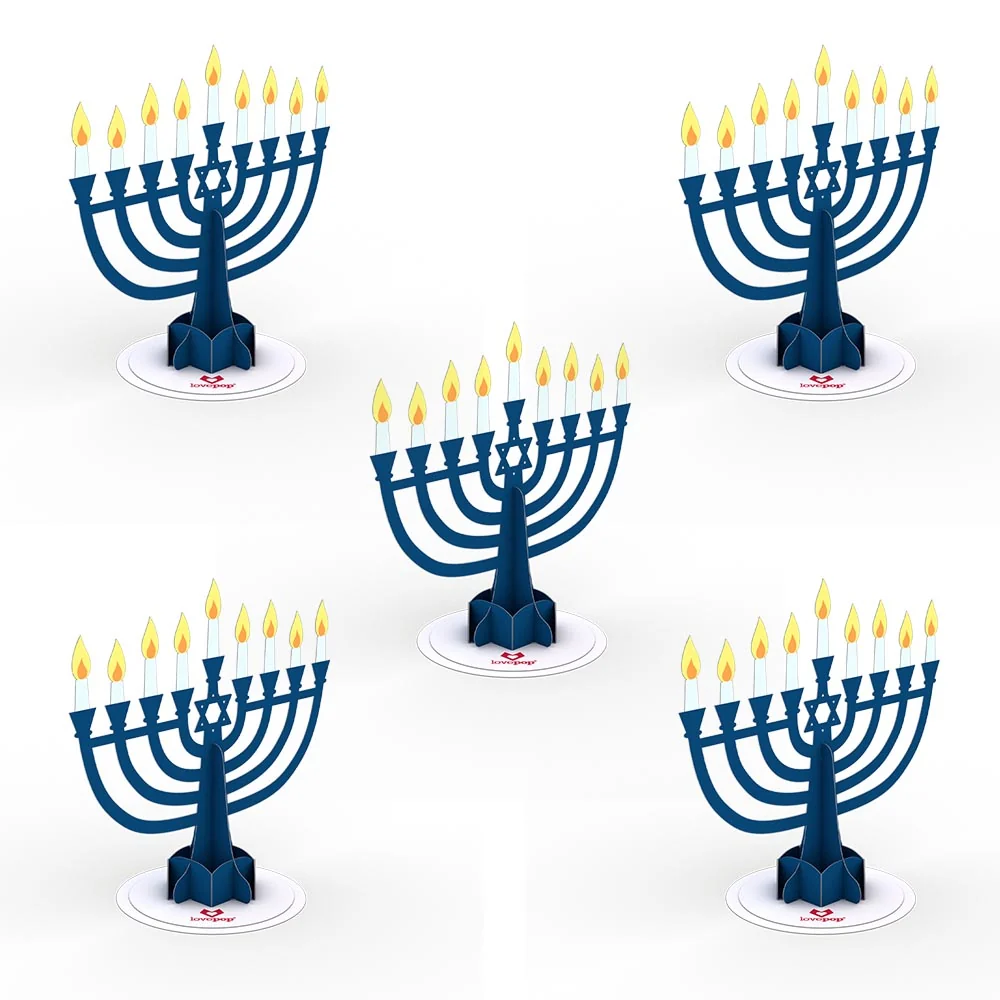 Lovepop Stickerpop: Hanukkah Menorah (5-Pack)