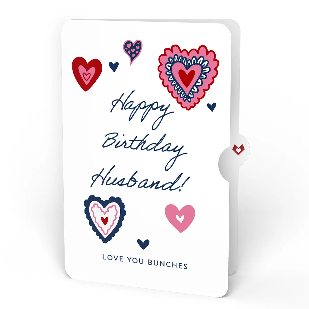 Lovepop Whimsical Hearts Birthday Light-Up Bouquet and Sentiment Set for Husband Vase - Image 4
