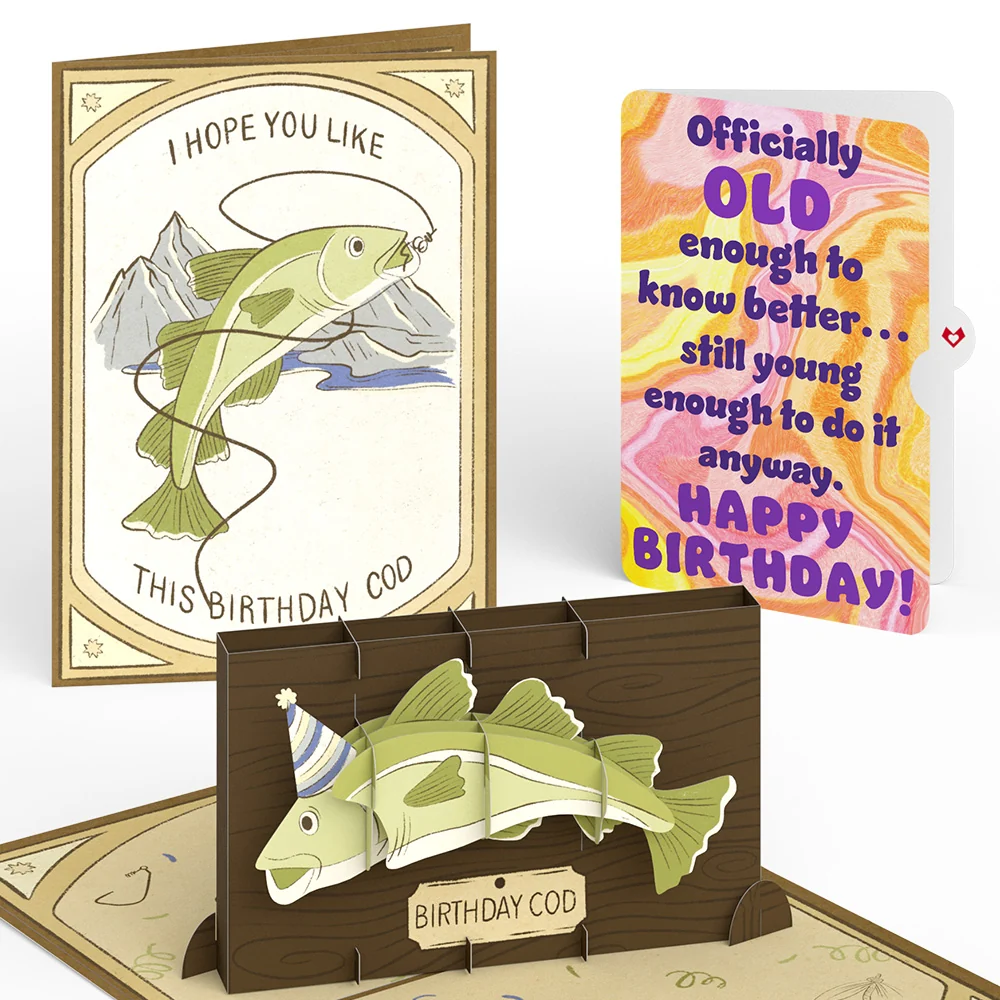 Lovepop Birthday Cod Pop-Up Card and Sentiment Set