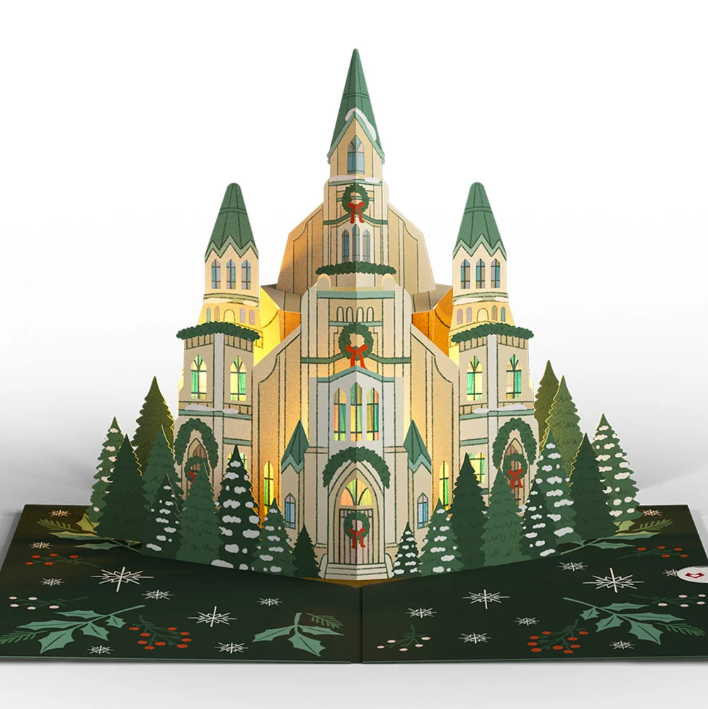 Lovepop Let Heaven & Nature Sing Christmas Music and Lights Pop-Up Card and Nativity Blessings & Serenity Sentiment Set - Image 3