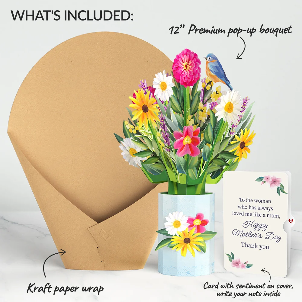 Lovepop Black-Eyed Susan Mother's Day Bouquet and Loved Me Like A Mom Sentiment Set Vase - Image 2
