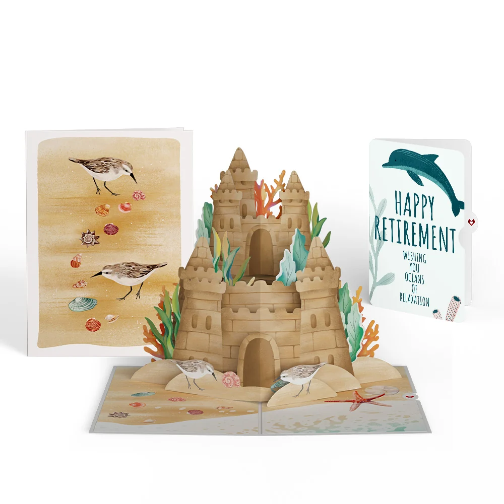 Lovepop Seaside Sandcastle Retirement Pop-Up Card and Sentiment Set