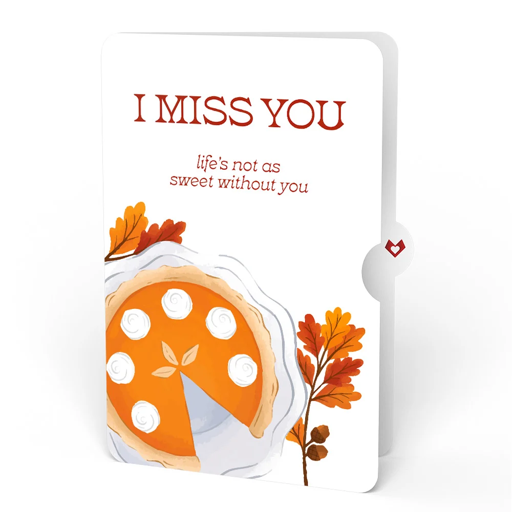 Lovepop Pumpkin Pie Miss You Pop-Up Card and Sentiment Set Cream - Image 4