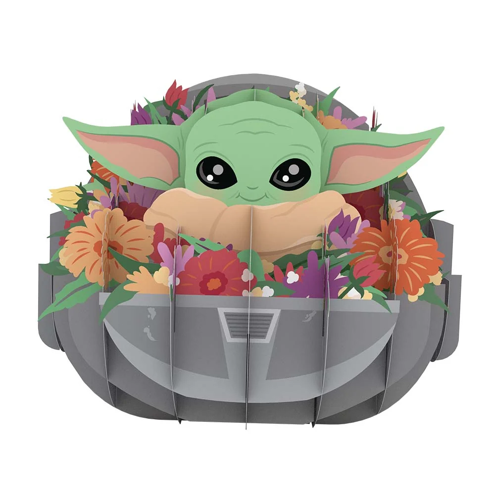 Lovepop Star Wars The Mandalorian Floral Grogu Giant Pop-Up Gift - Image 4