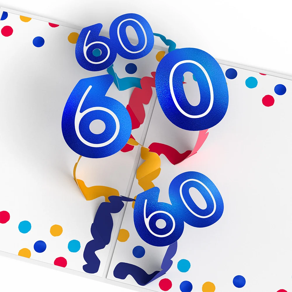 Lovepop Sixty is the New Fifty 60th Birthday Pop-Up Card - Image 2