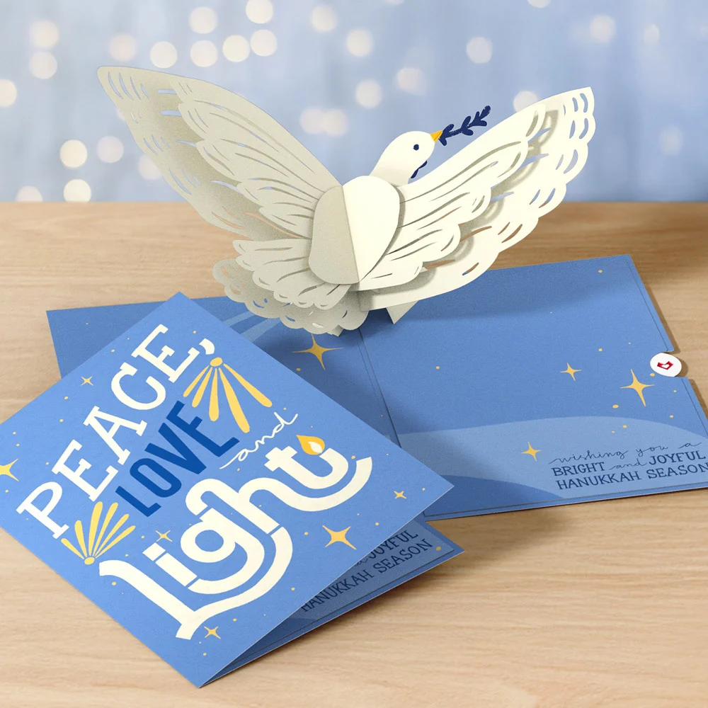 Lovepop Hanukkah Dove Pop-Up Card