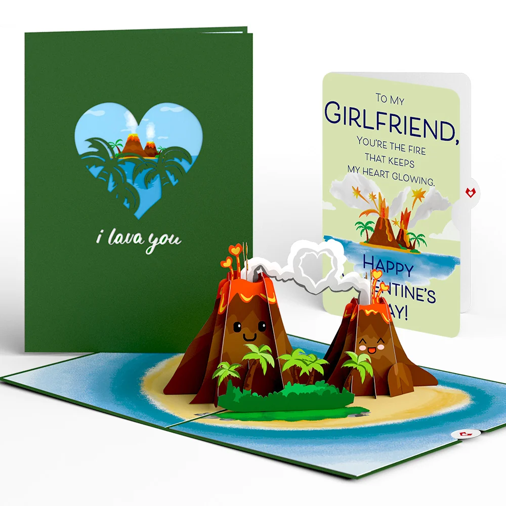 Lovepop I Lava You Valentine Pop-Up Card and Sentiment Set for Girlfriend