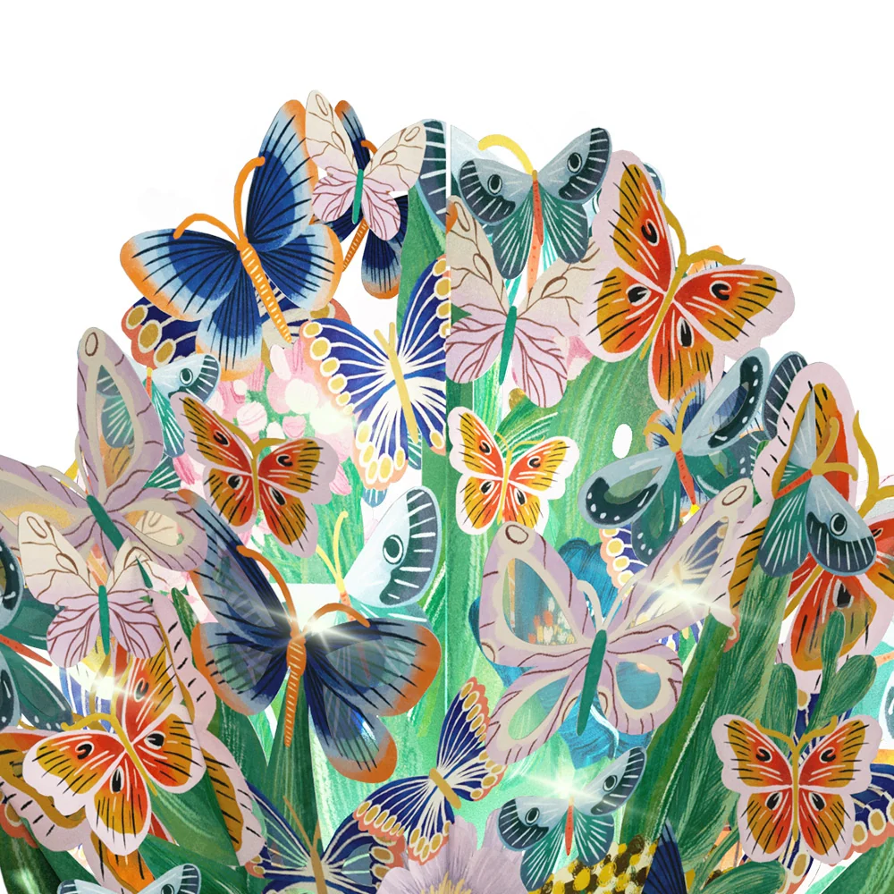 Lovepop Butterfly Garden Mother’s Day Light-Up Bouquet and Sentiment Set for Mom Vase - Image 3