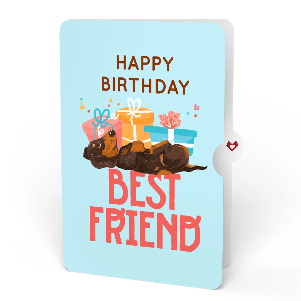 Lovepop Happy Birthday Dogs Pop-Up Card and Sentiment Set for Best Friend - Image 4
