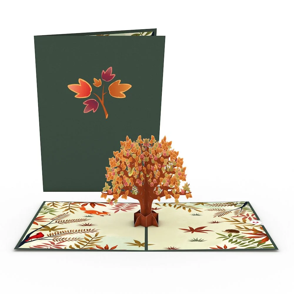 Lovepop Fall Woodland Animal Tree Pop-Up Card - Image 7