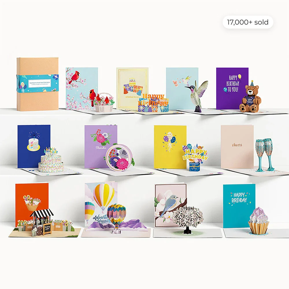 Lovepop Moments That Matter Box Set (Assorted 12-pack): Paperpop Card — SKU SB-41A7AF-9F9479D59EC9F5