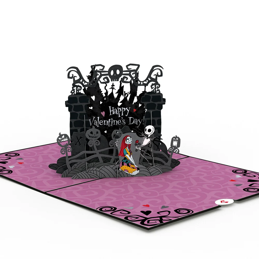 Lovepop Disney Tim Burton's The Nightmare Before Christmas Simply Meant to Be Pop-Up Card - Image 3