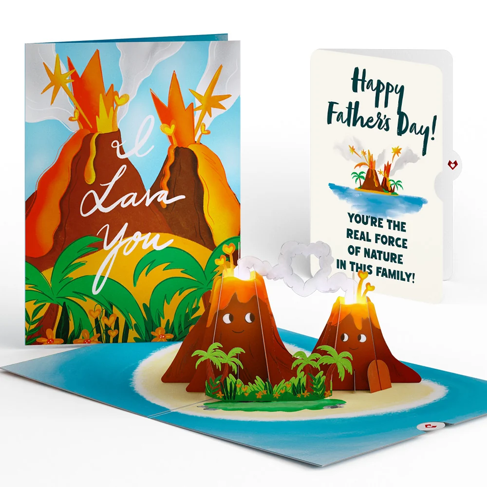 Lovepop I Lava You Father's Day Light-Up Pop-Up Card and Sentiment Set