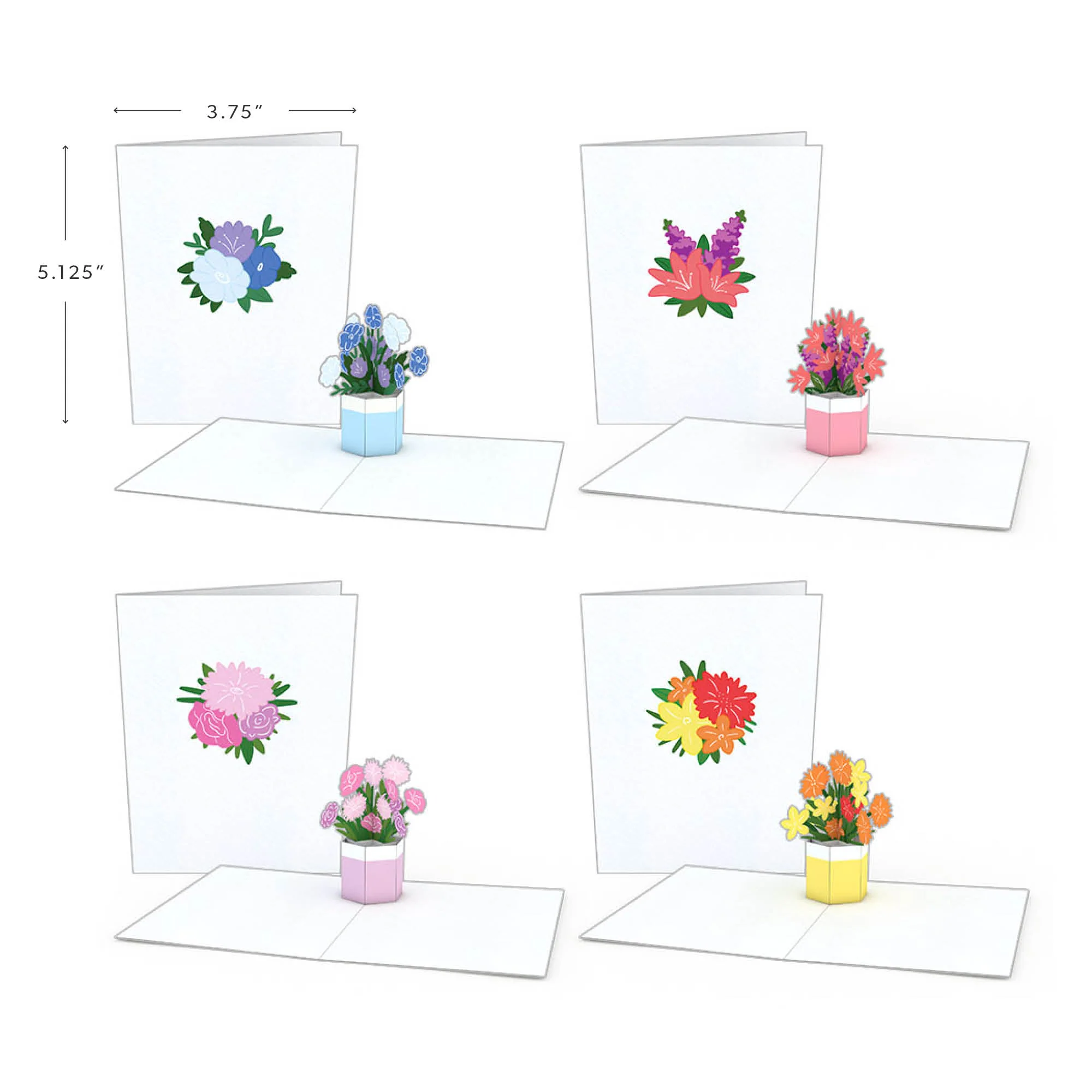 Lovepop Flower Pot Notecards (Assorted 4-Pack)