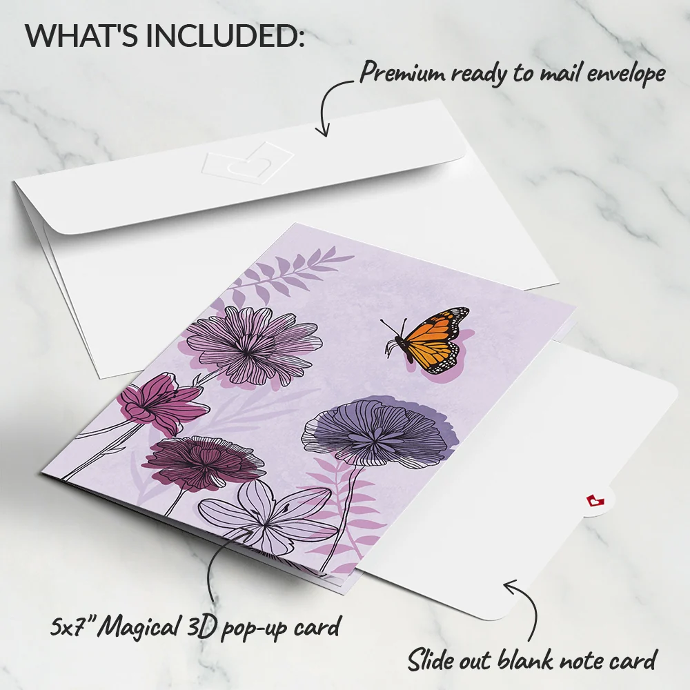 Lovepop Graceful Monarch Butterfly Pop-Up Card - Image 5