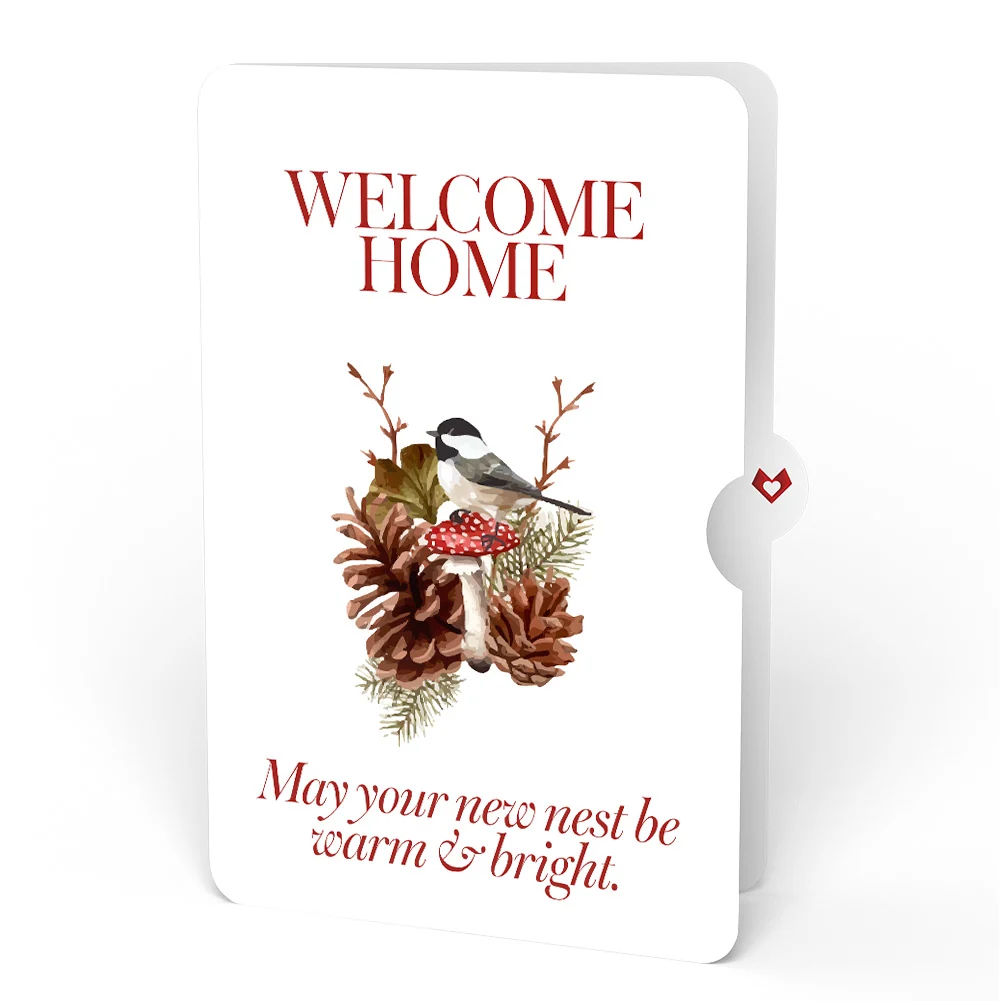 Lovepop Fall Forest Floor Housewarming Pop-Up Card and Sentiment Set Cream - Image 4