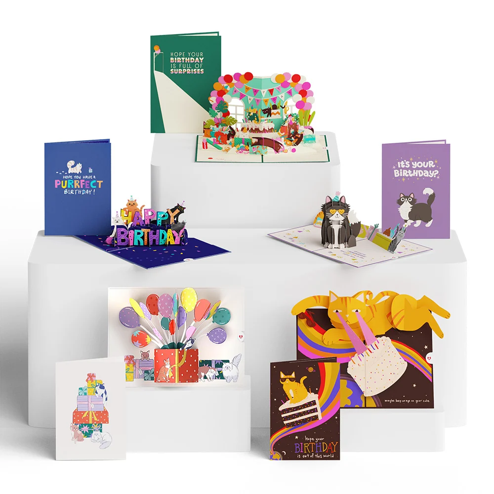 Lovepop Birthday Cats 5-Pack