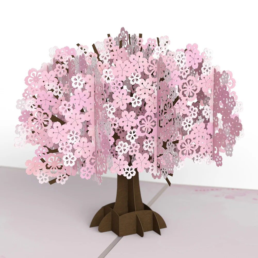 Lovepop Cherry Blossom Birthday Pop-Up Card and Scorpio Zodiac Sentiment Set Cream - Image 3