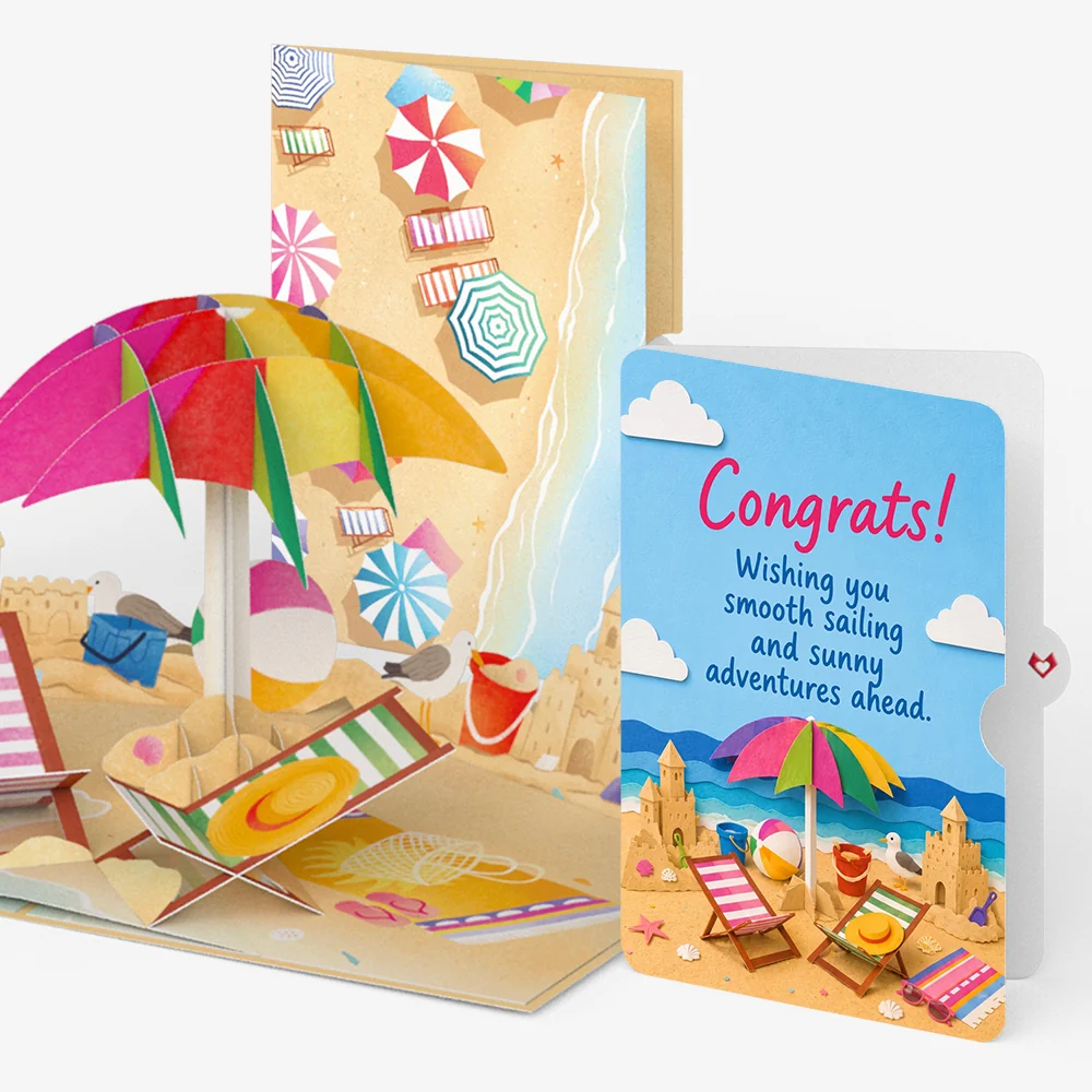 Lovepop Perfect Beach Day Congratulations Pop-Up Card and Sentiment Set Chair