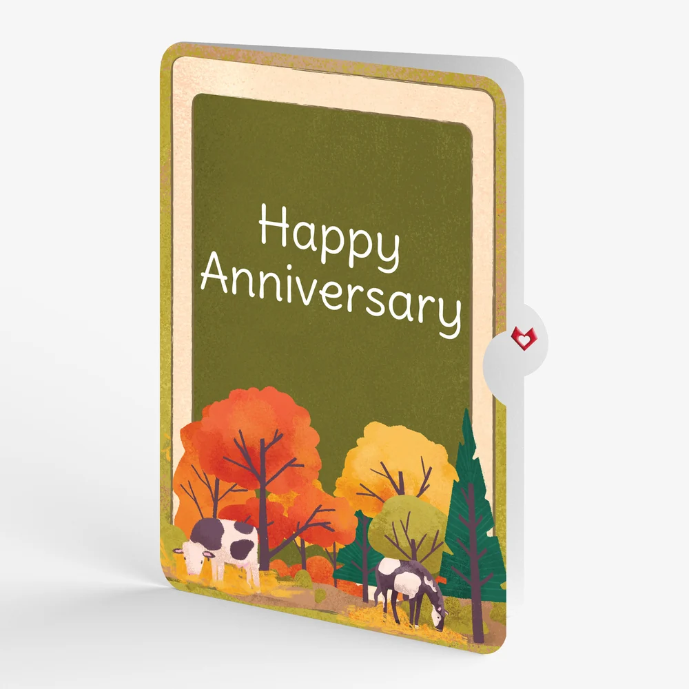 Lovepop Fall Rustic Farm Anniversary Pop-Up Card and Sentiment Set - Image 4