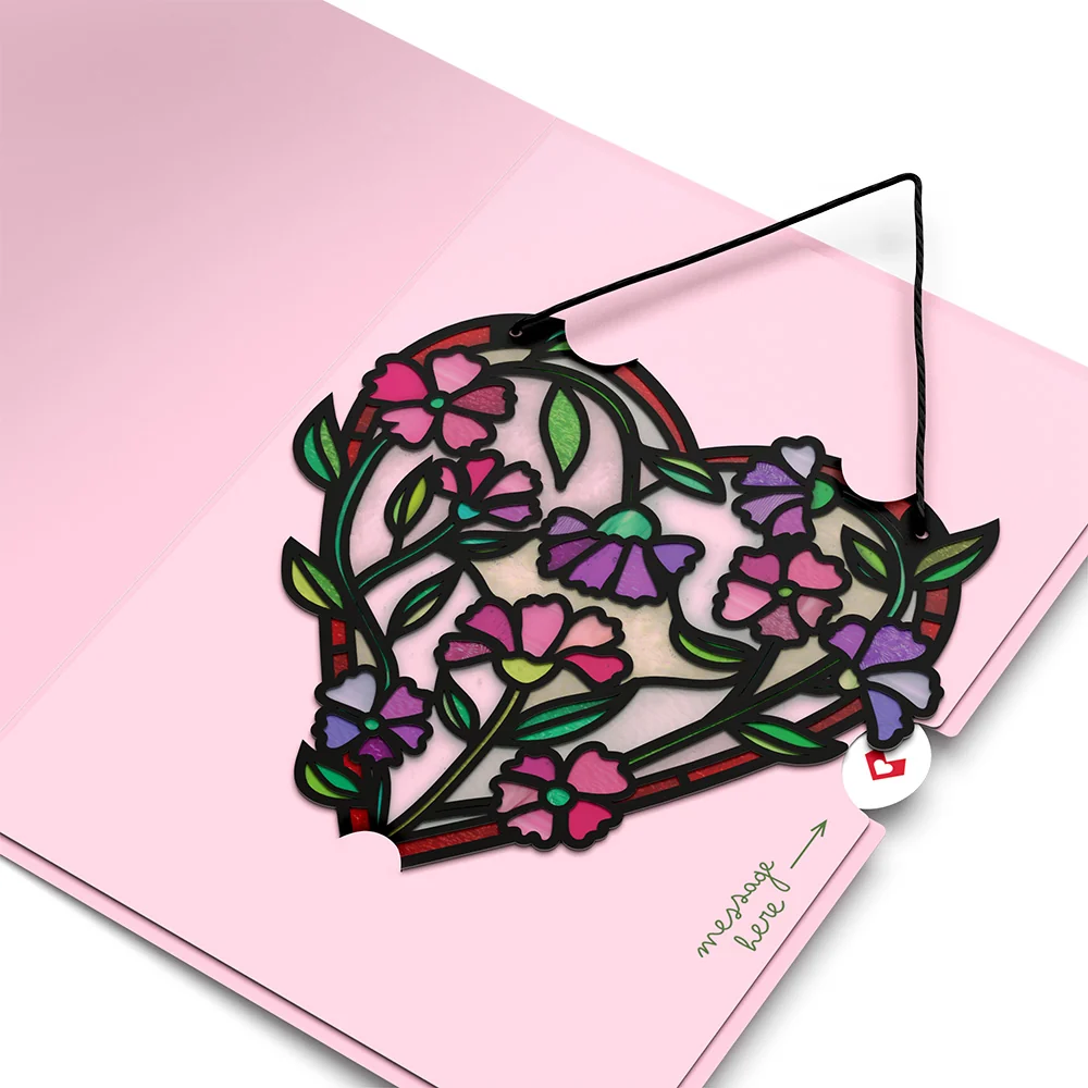 Lovepop Love Grows Heart Suncatcher Card - Image 4