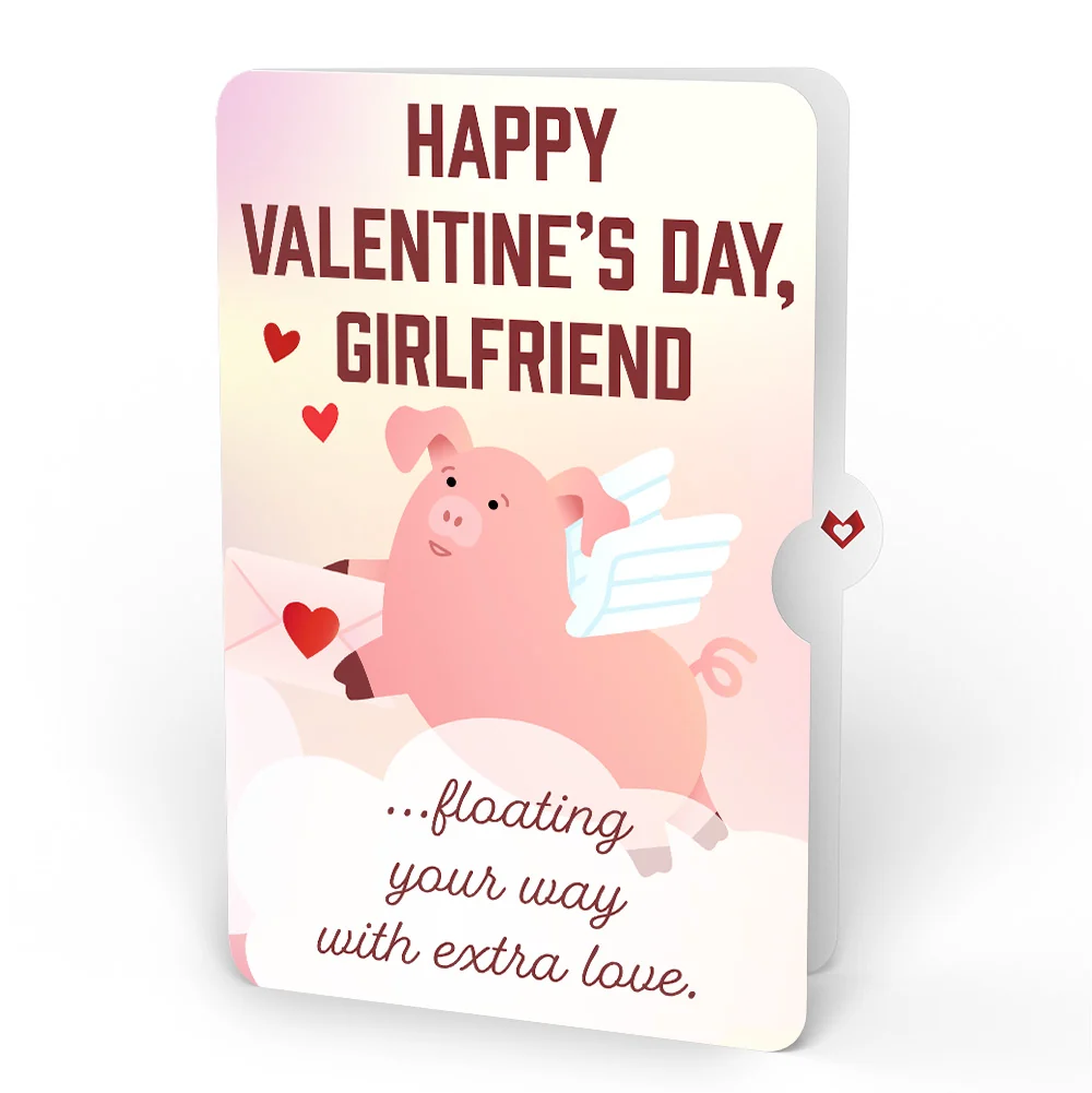 Lovepop Hogs and Kisses Valentine Music and Light Pop-Up Card and Sentiment Set for Girlfriend - Image 4