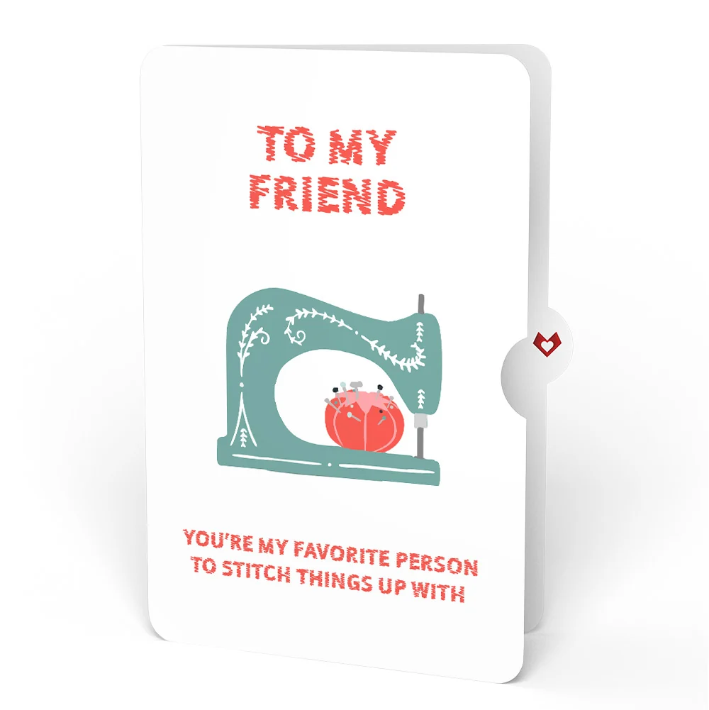 Lovepop Love You Sew Much Friendship Pop-Up Card and Sentiment Set - Image 4