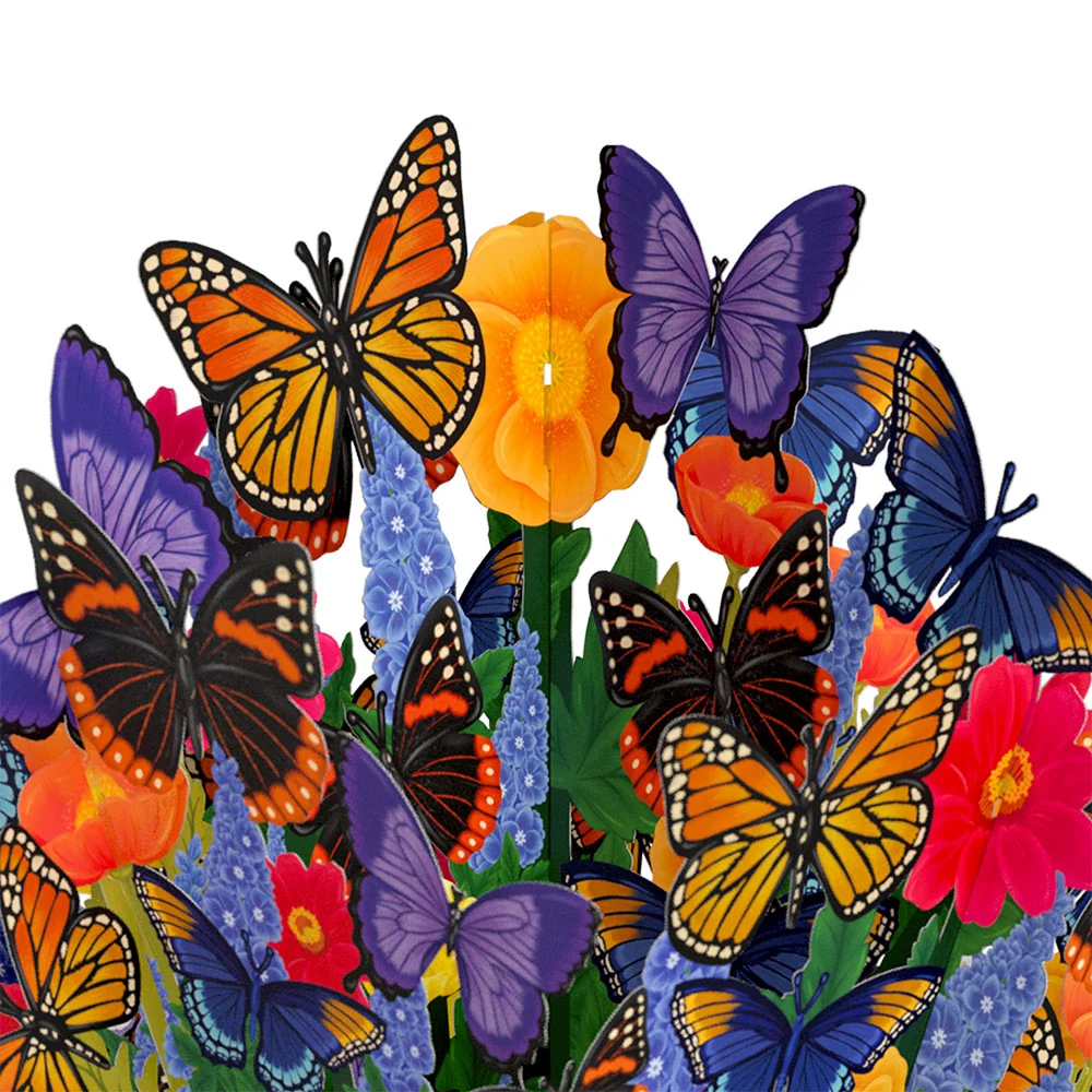 Lovepop Brilliant Butterfly Bouquet and Grandparents Day Sentiment Set Vase - Image 3