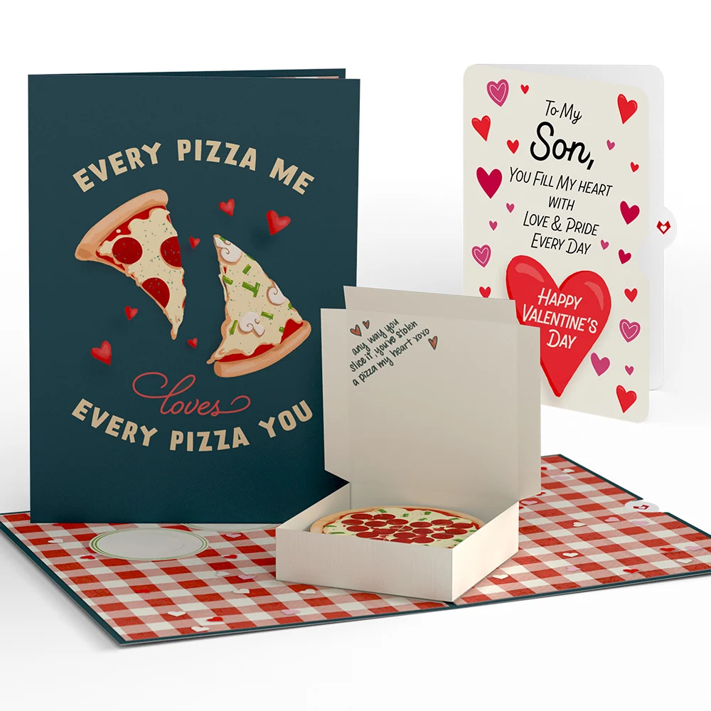 Lovepop Pizza Love Valentine Pop-Up Card and Sentiment Set for Son