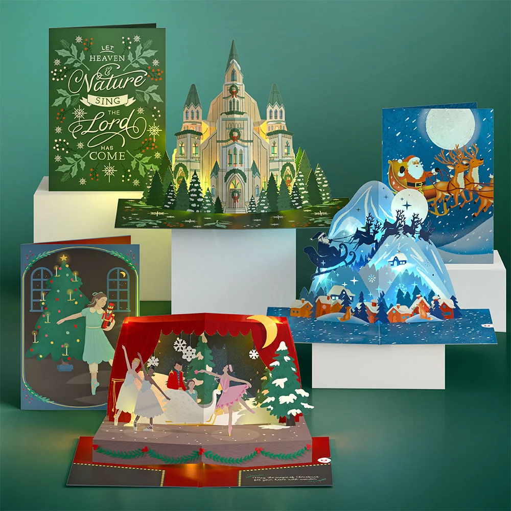 Lovepop Christmas Music & Lights Card 3-Pack