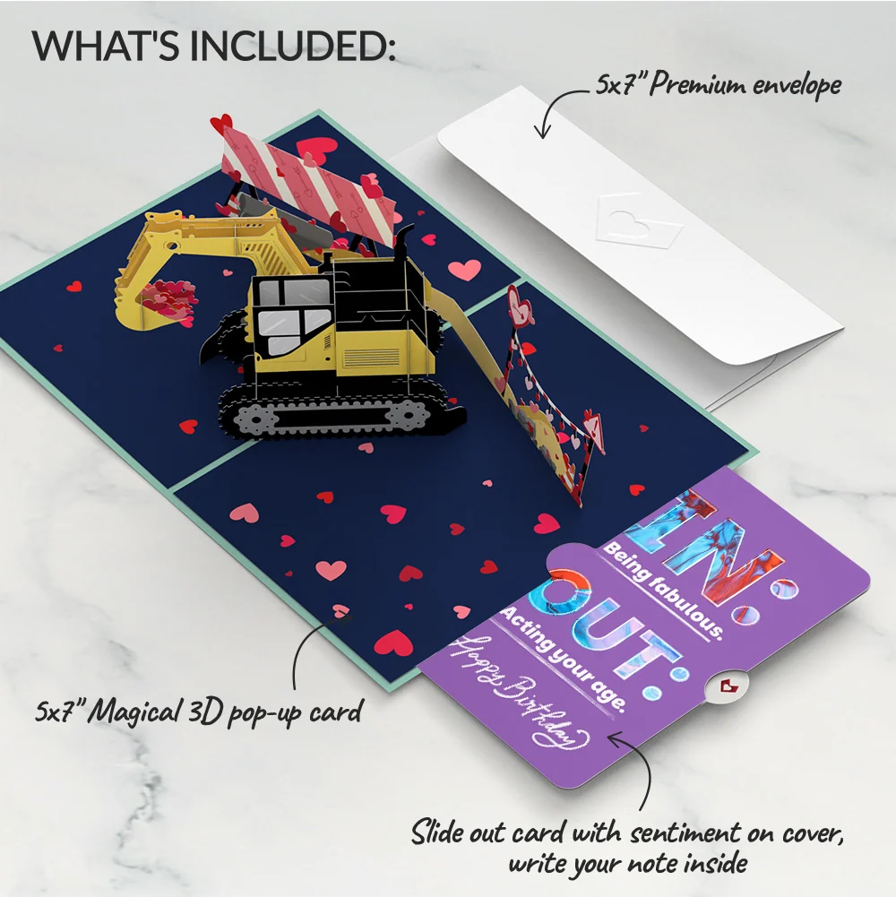 Lovepop I Dig You Birthday Pop-Up Card and IN & OUT Sentiment Set - Image 2