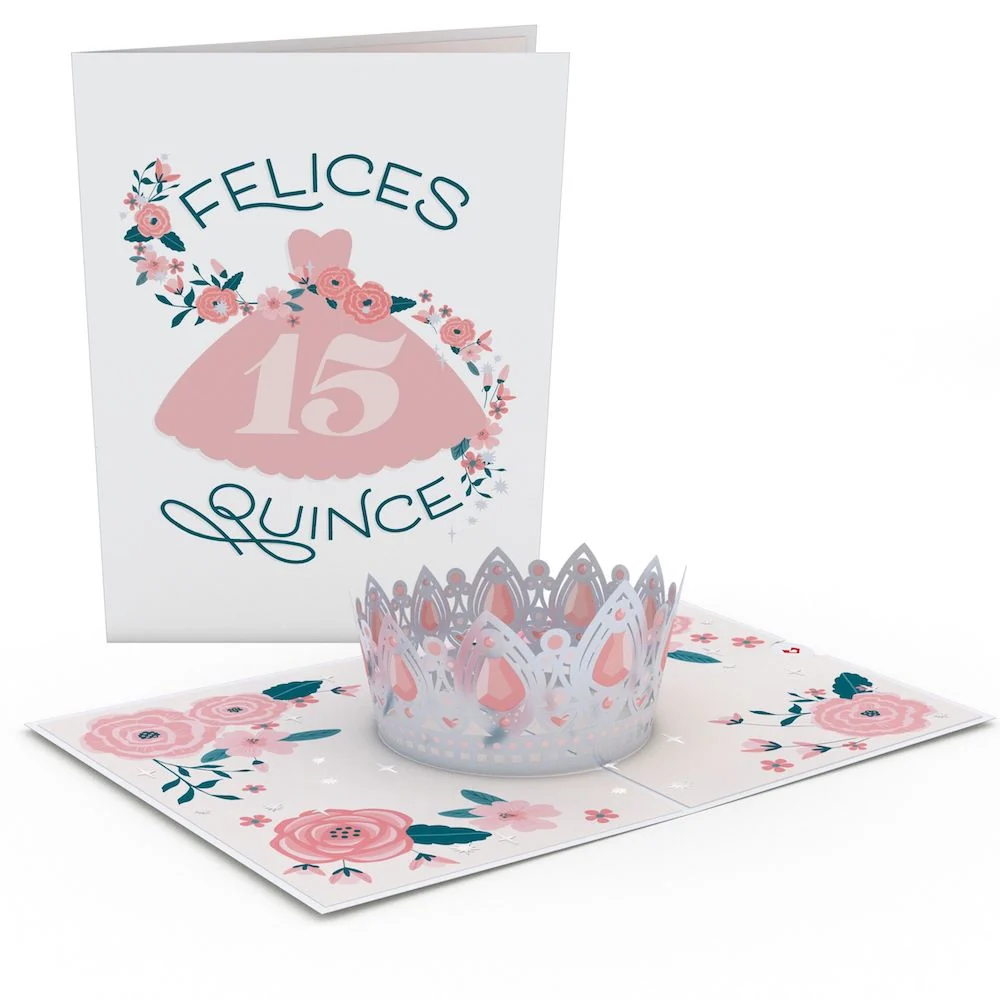 Lovepop Felices Quince Pop-Up Card