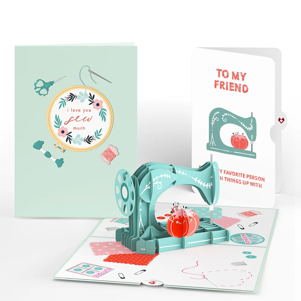Lovepop Love You Sew Much Friendship Pop-Up Card and Sentiment Set