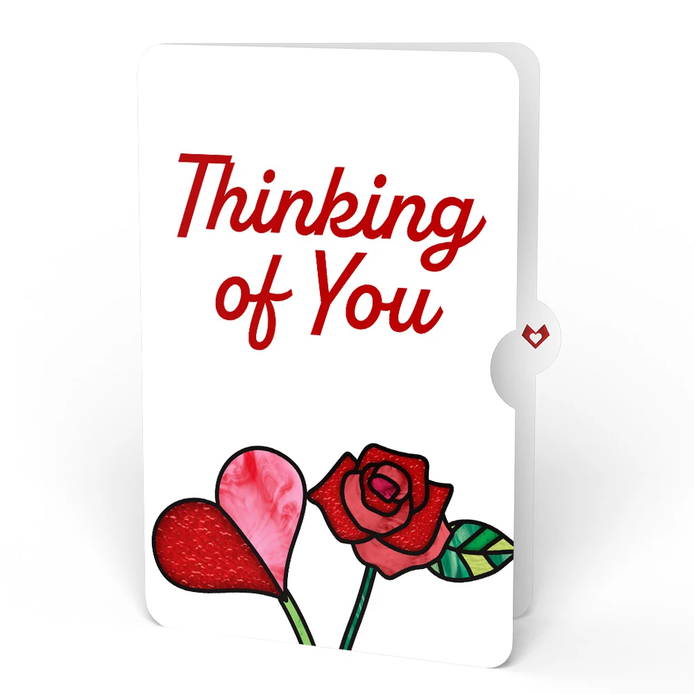 Lovepop Radiant Rose Thinking of You Suncatcher Bouquet and Sentiment Set Glass - Image 4
