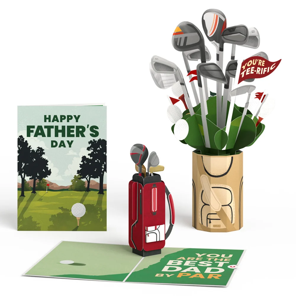 Lovepop Best Dad by Par Father's Day Pop-Up Card & Bouquet Bundle