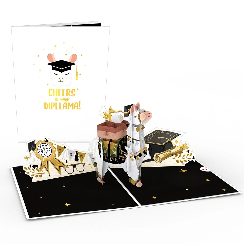 Lovepop Graduation Llama Pop-Up Card
