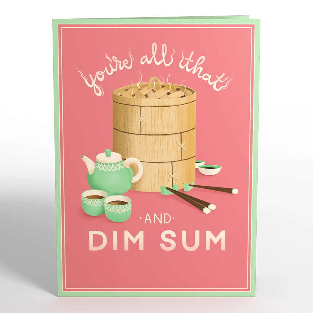 Lovepop You're All That and Dim Sum Pop-Up Card Basket - Image 4