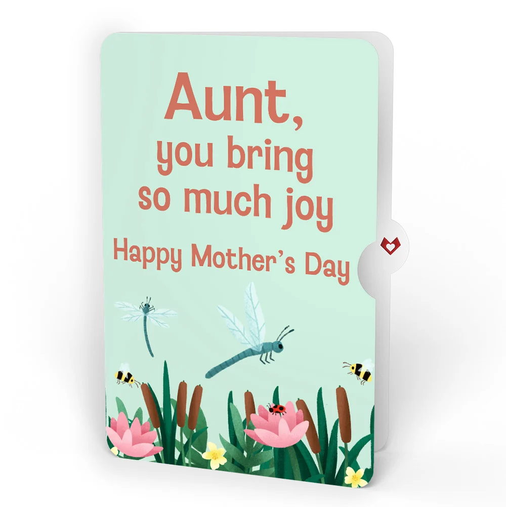 Lovepop Peaceful Dragonfly Mother’s Day HeartFelt Charm Card and Sentiment Set for Aunt - Image 4